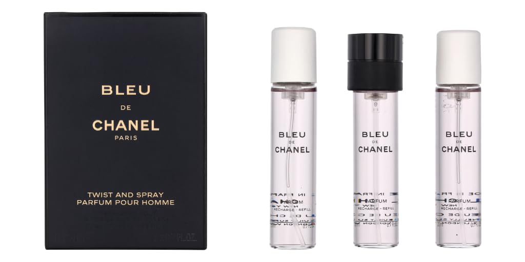 CHANEL Bleu Parfum Twist & Spray 3 Refills x 20ml
