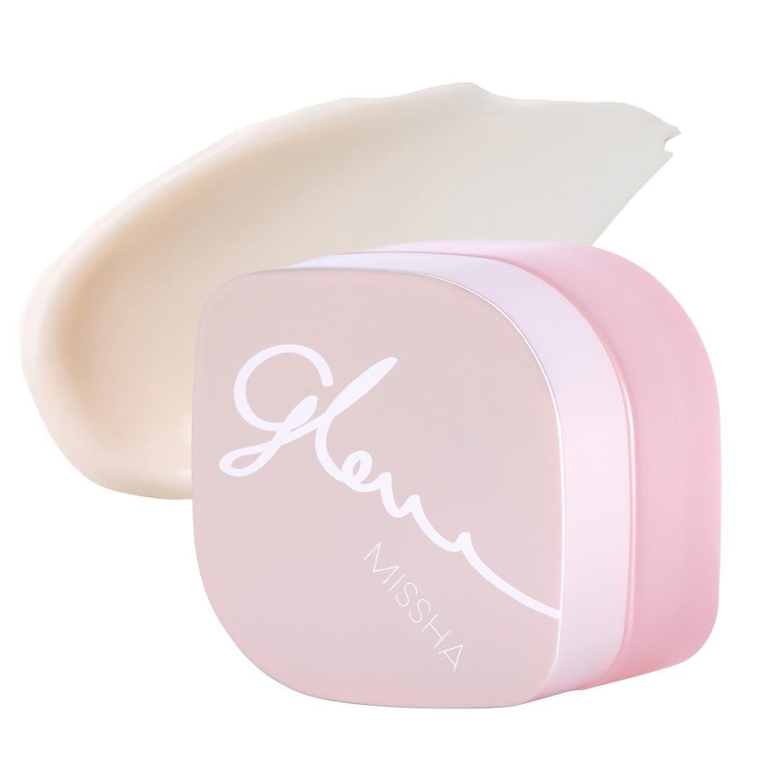 MISSHA Glow Skin Balm 4-in-1 Primer Moisturizing Cream 1.69 oz | Korean dewy makeup base helps create a fresh luminous complexion; use before foundation or as the last skincare step.