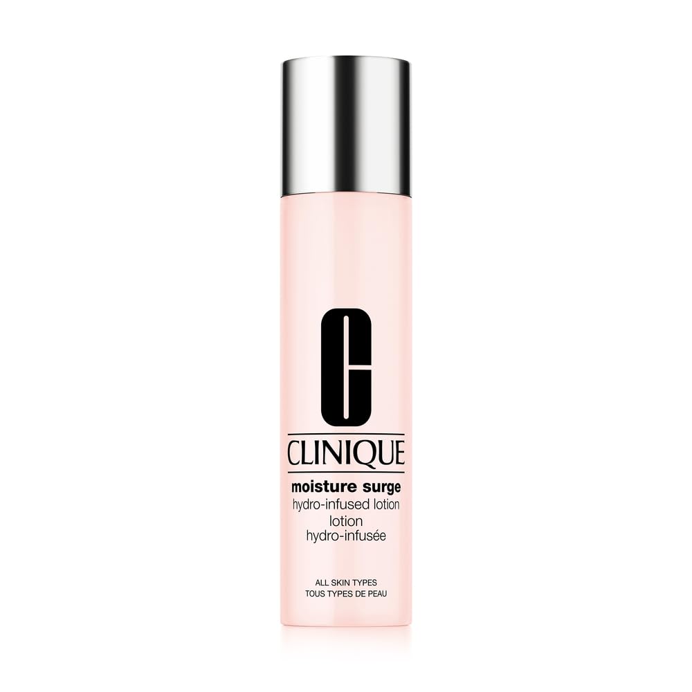 Clinique Moisture Surge Hydro-Infused Lotion with Aloe Bioferment | Hydrating Watery Milky Lotion | Soothes, Plumps, Refines, & Glows, 6.7 Fl Oz
