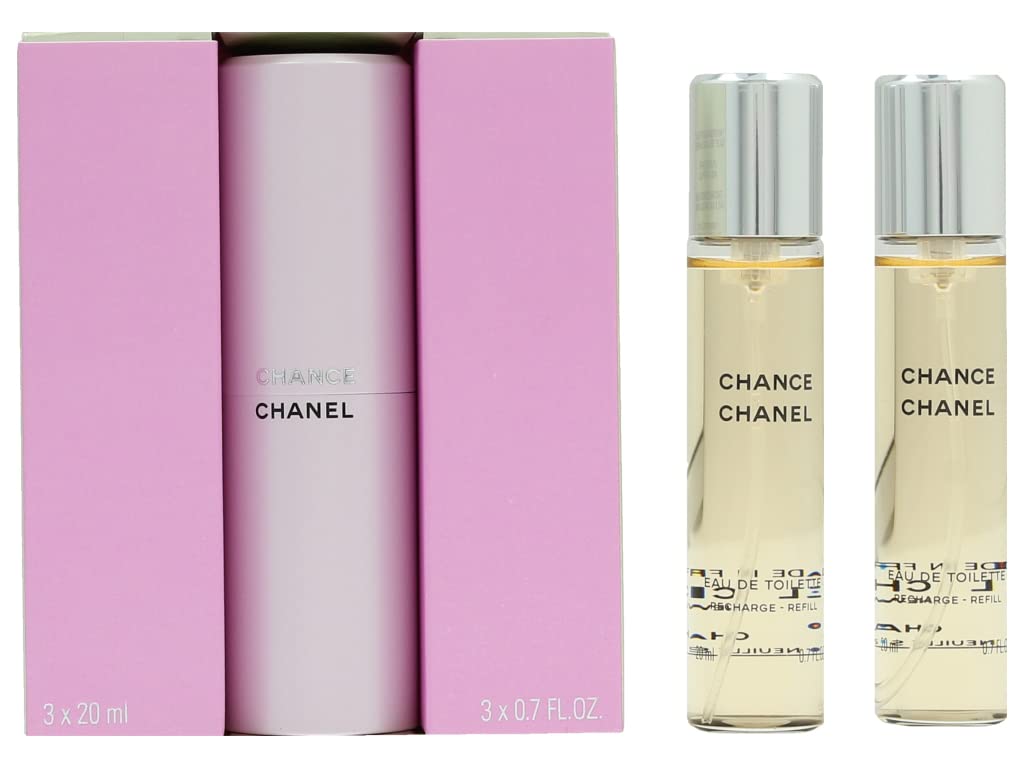 Chance by Chanel for Women - 3 X 0.7 oz EDT Twist and Spray