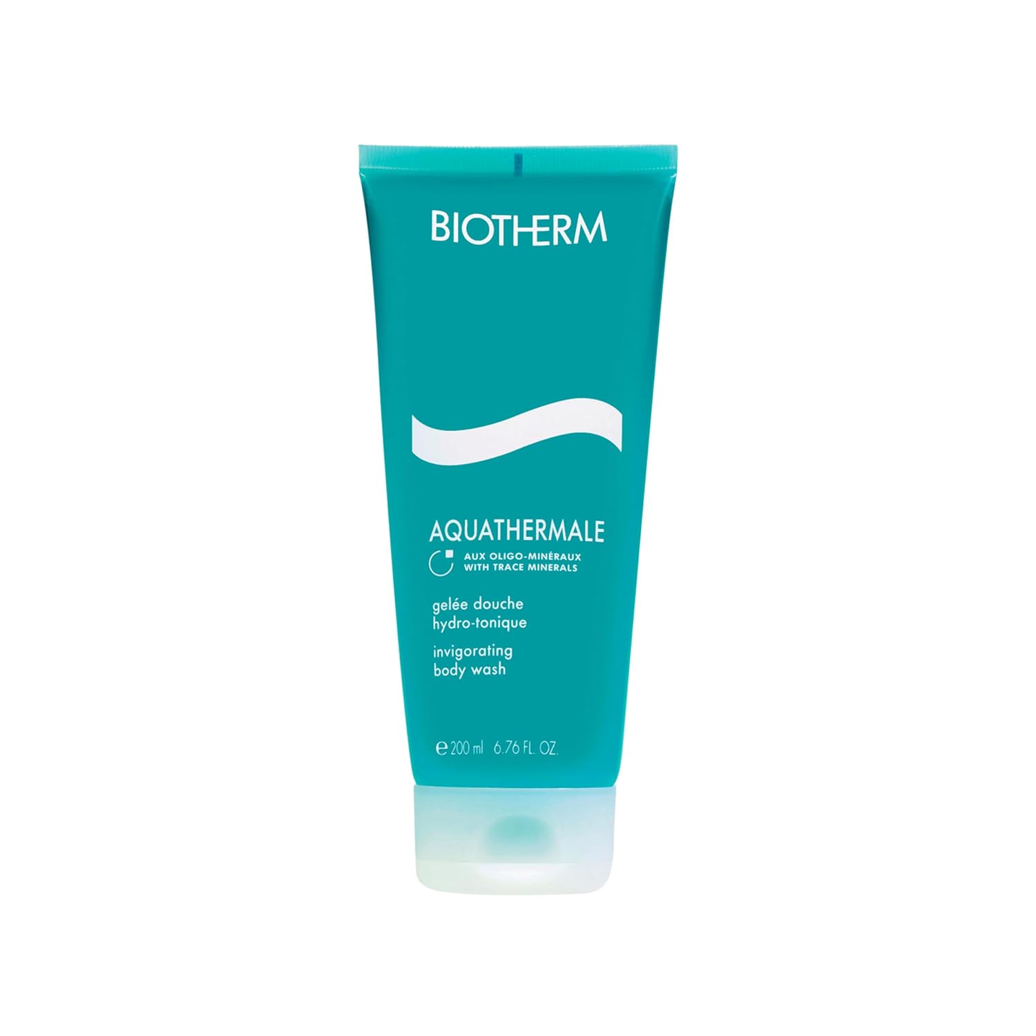 Biotherm Aquathermale Invigorating Body Wash, an Invigorating Shower Gel Suitable for Dry and Sensitive Skin, with Pure Thermal Water and Biotech Plankton for Fresh, Supple and Soft Skin, 6.8 Fl. Oz.