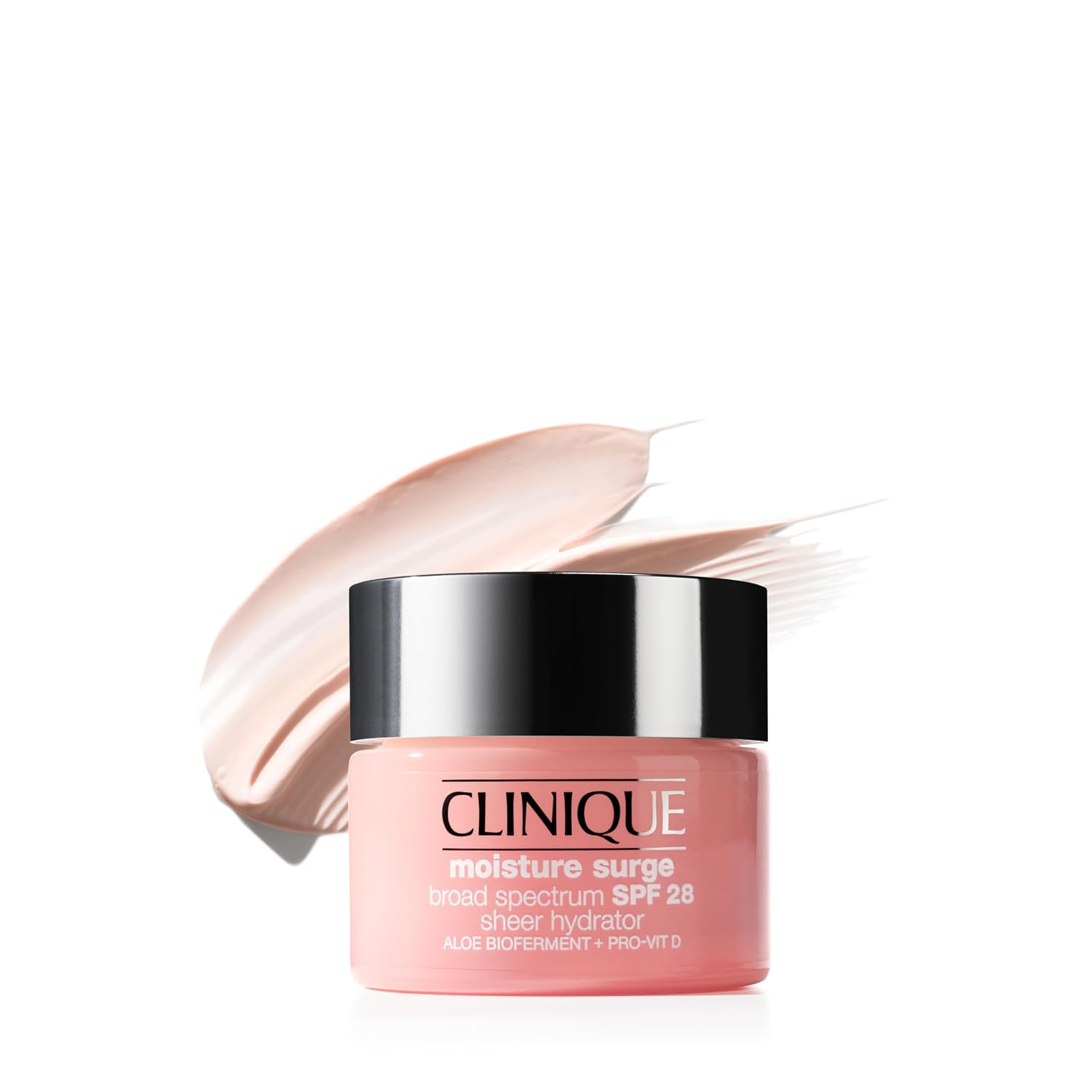 Clinique Moisture Surge Broad Spectrum SPF 28 Sheer Hydrator Face Moisturizer With SPF, Hyaluronic Acid, Aloe Bioferment + Provitamin D | Hydrating + Sun Protection