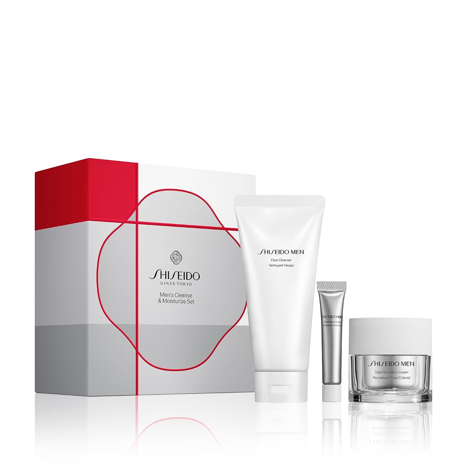 Shiseido Men's Cleanse & Moisturize Set - Men Face Cleanser (125mL), Total Revitalizer Cream (50mL) & Eye Cream (5mL) - $132 Value