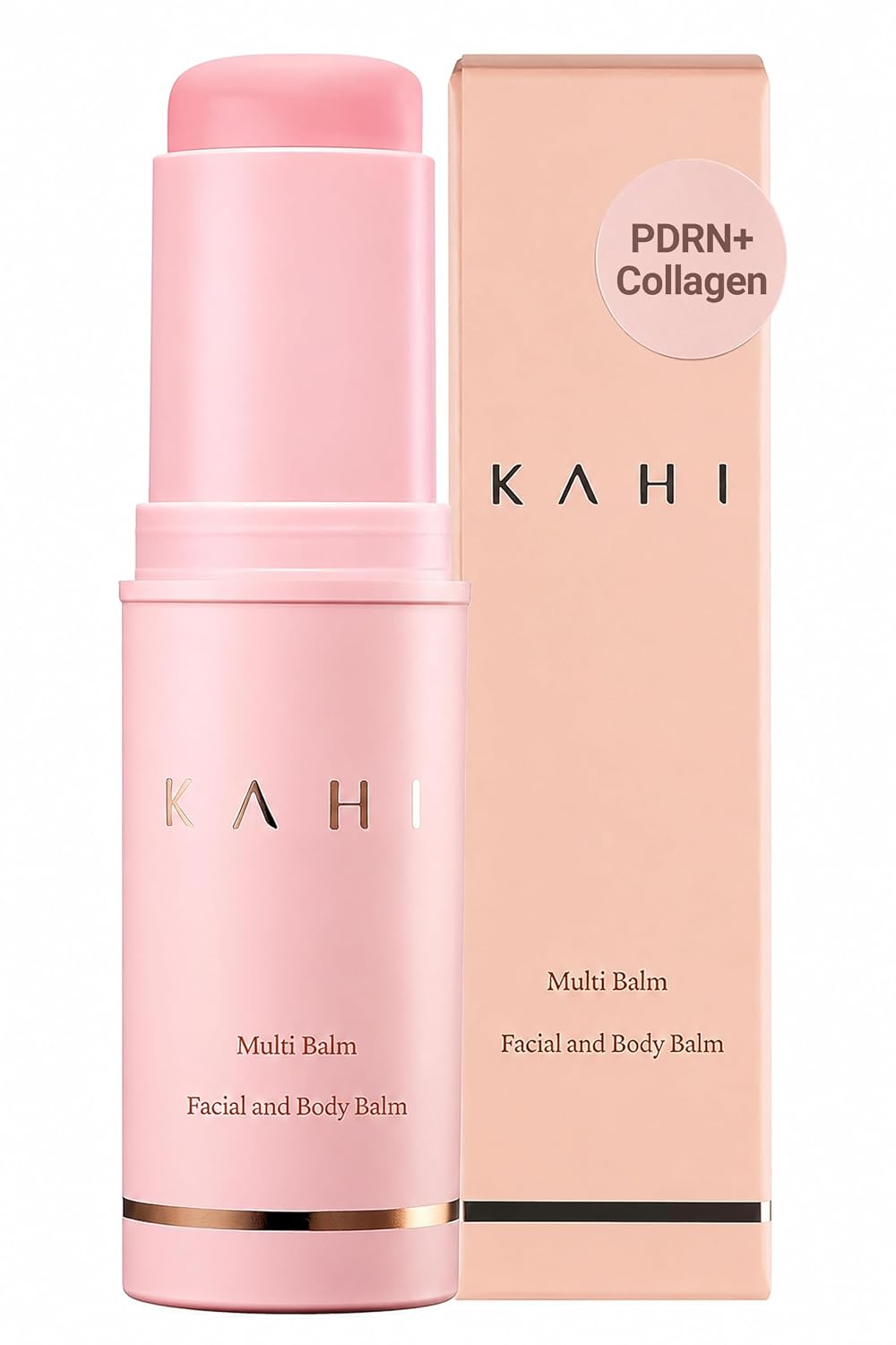 KAHI Wrinkle Bounce Multi Balm Stick - PDRN Collagen Facial & Body Balm | PDRN + Collagen, 48-Hour Hydration, Multi-Purpose Balm, Face Care, Eye Care, Lip Care, Neck Care, Makeup Base, Portable Stick