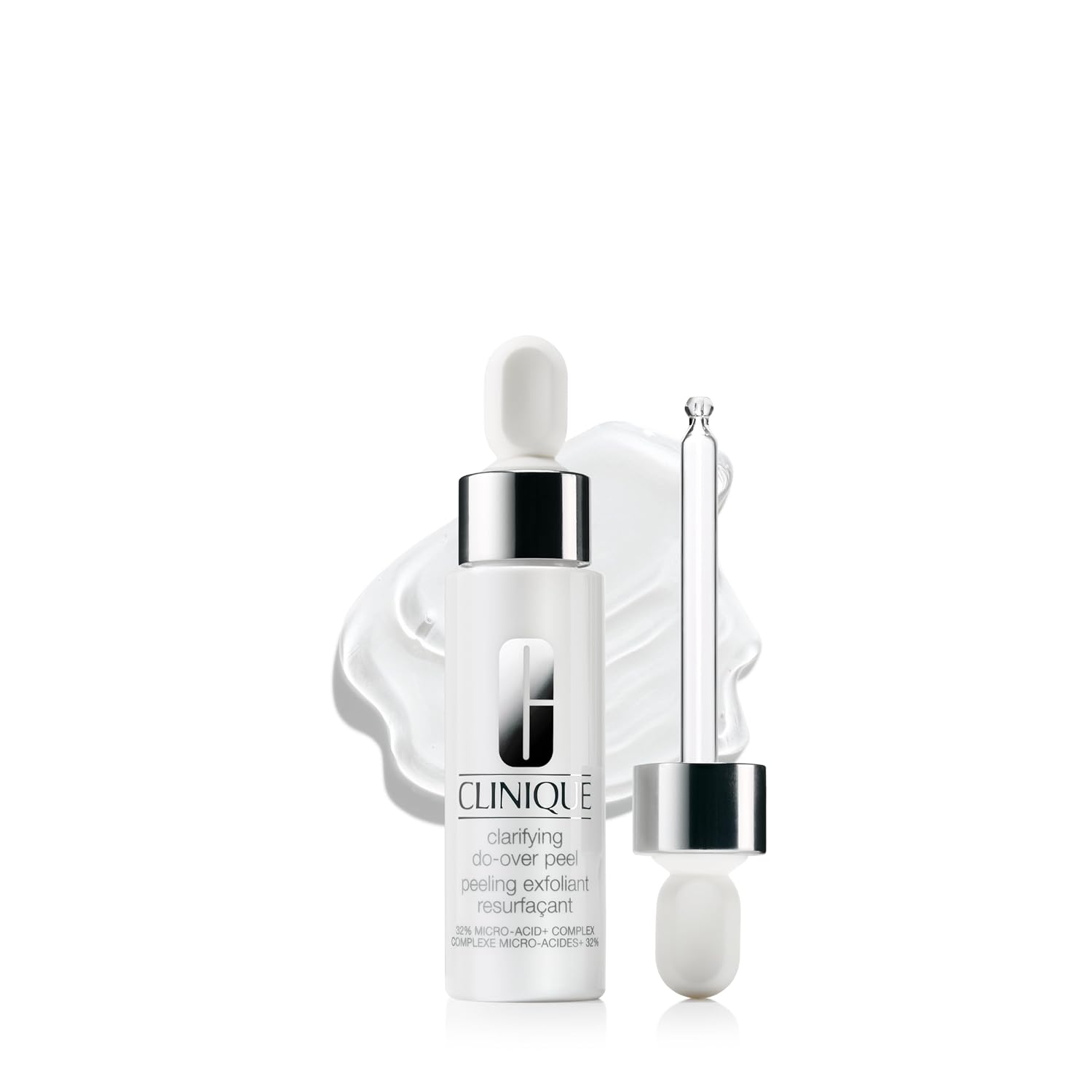 Clinique 3-Step Clarifying Do-Over Leave-On Exfoliating Peel | Boosts Skin Renewal, 1 Fl Oz
