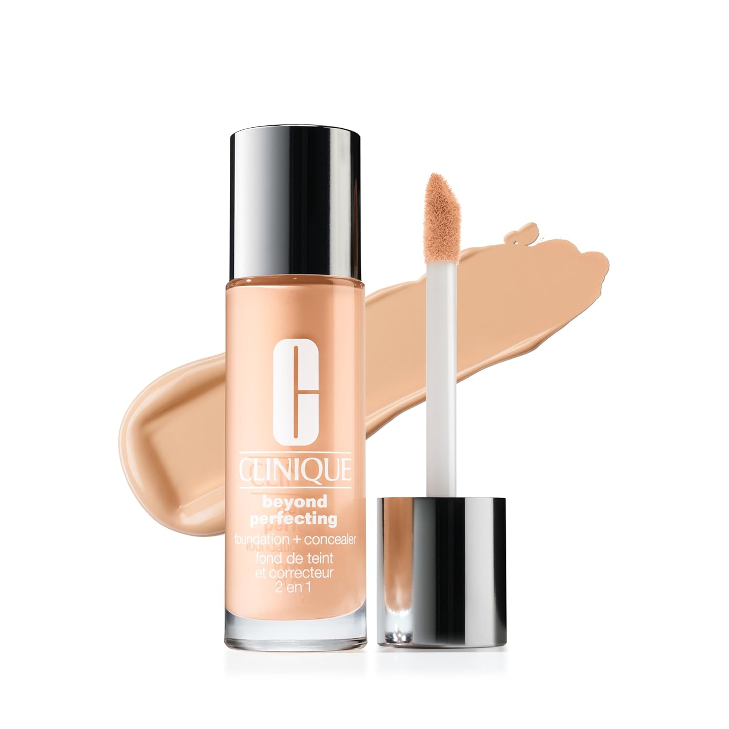 Clinique Beyond Perfecting Lightweight Liquid Foundation + Concealer For Dry Combination to Oily Skin Types | Full Coverage + Natural Matte Finish