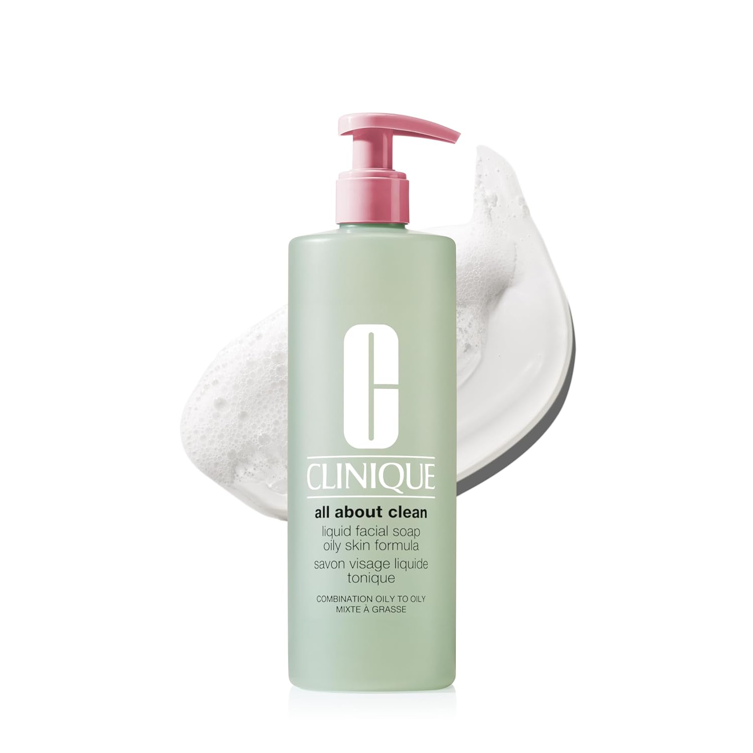 Clinique All About Clean Liquid Facial Soap | Gentle Face Cleanser For Oily Skin | Type 3 & 4 Face Wash | Step 1 in 3-Step Skin Care Routine