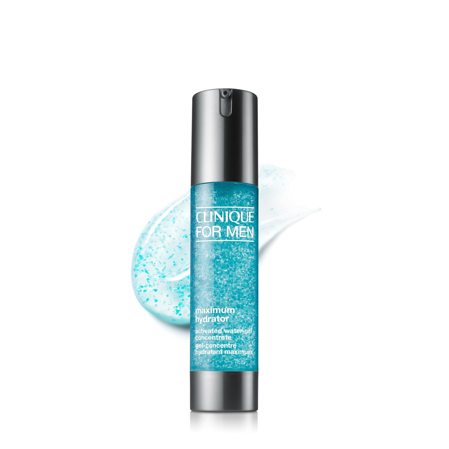 Clinique For Men Maximum Hydrator Activated Water-Gel Concentrate | Lightweight Moisturizer | 72-Hour Hydration | All Skin Types, 1.6 Fl Oz