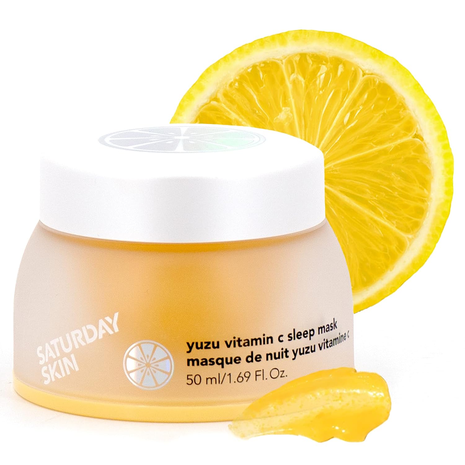 Saturday Skin Yuzu Vitamin C Overnight Sleep Mask Regenerist Retinol Ultra Rich Face Moisturizer Cream Smooth Skin and Reduce Wrinkles Ideal for All Skin Types