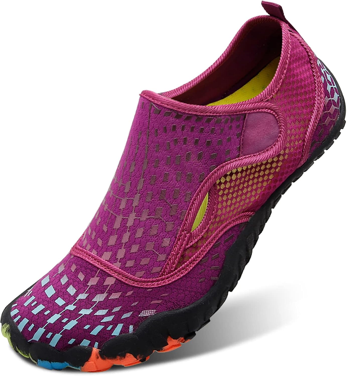 L-RUN Barefoot Water Shoes Women Mens Aqua Sock Athletic Hiking Water Sports Shoes for Swim Beach Pool Sand Diving Walking