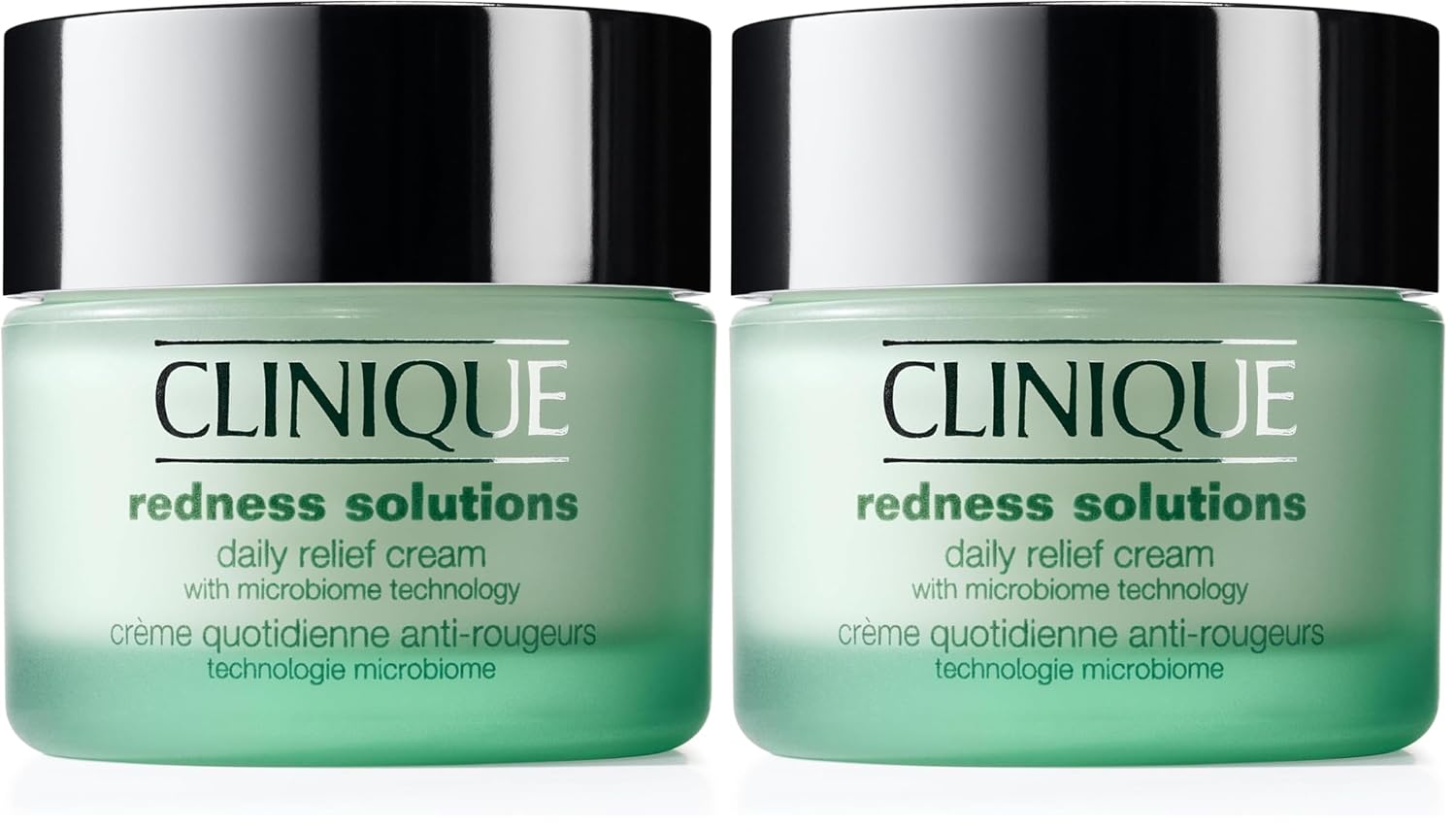 Clinique Redness Solutions Daily Relief Cream with Microbiome Technology,1.7 Fl Oz,(Pack of 2)