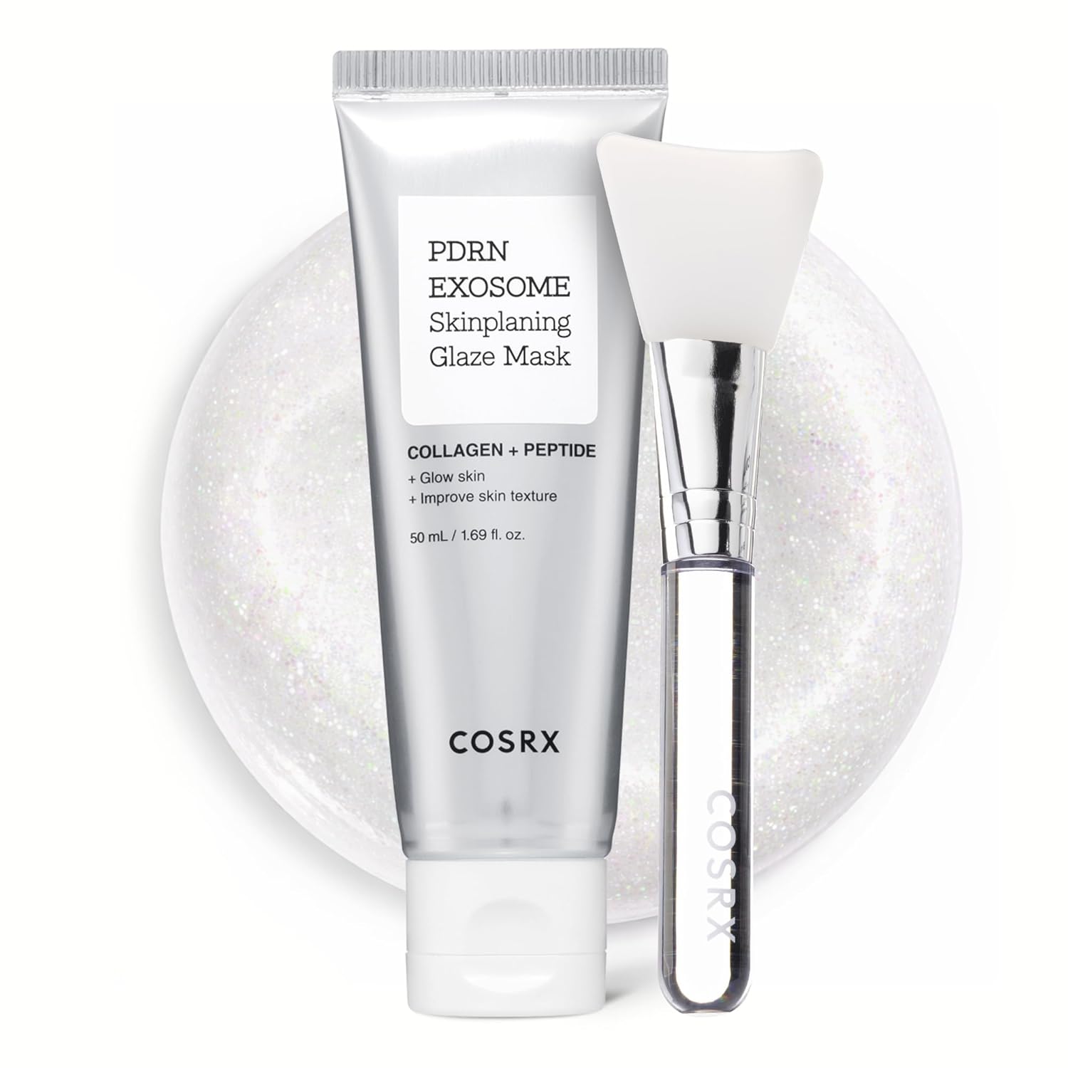 COSRX PDRN EXOSOME Glaze Wrapping Overnight Mask, Instant Glow, 1.69 fl oz | +123% Skin Hydration, Instant Glow, Elasticity, Firmness Boost, Easy Removal, Korean Skin Care