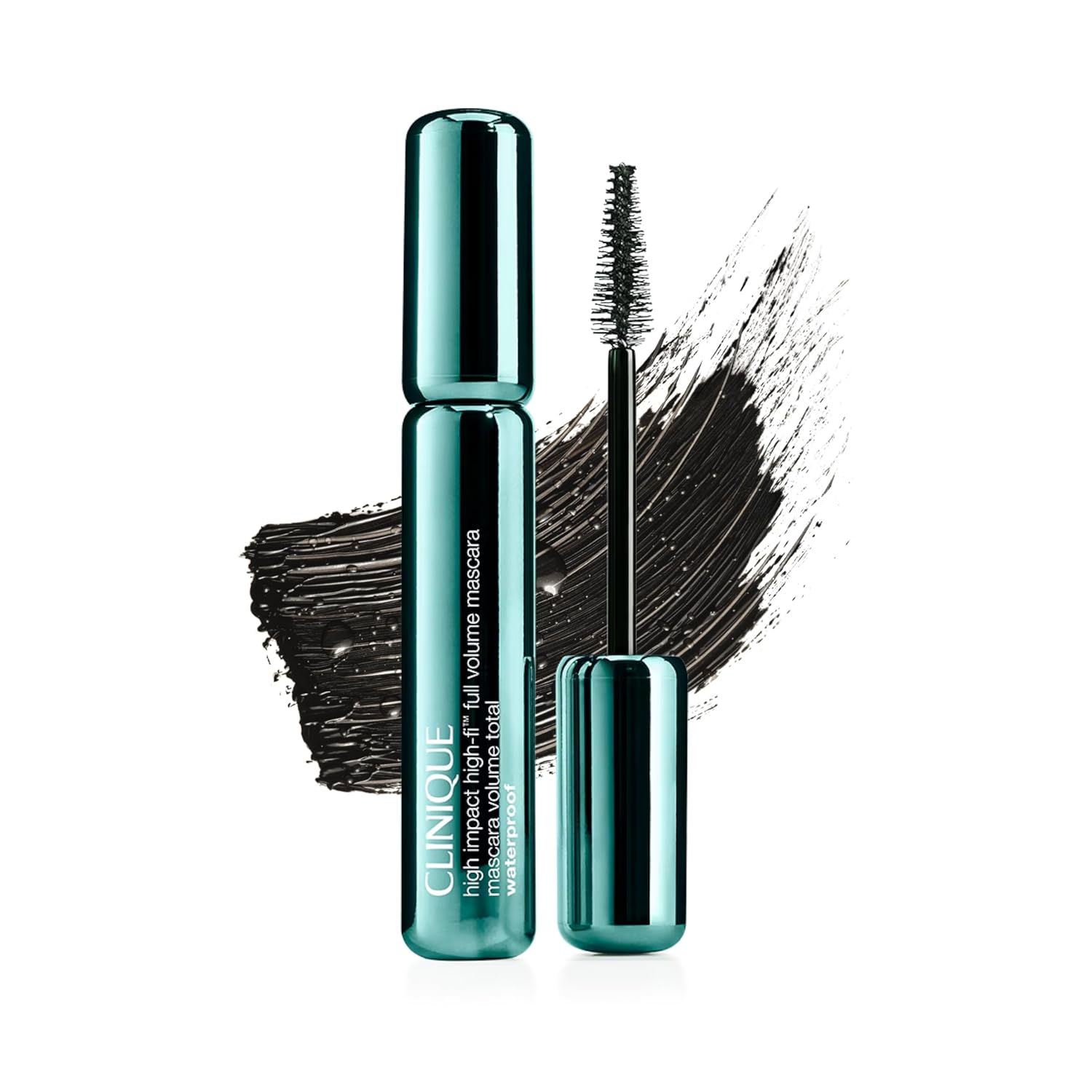 Clinique High Impact High-Fi Full Volume Waterproof Mascara | Volume, Length, Non-Clumping, Smudge-Proof + Safe For Sensitive Eyes, Black