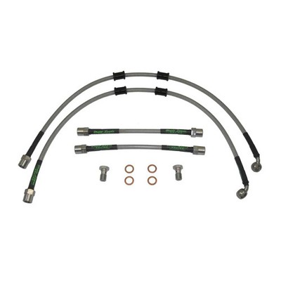 CLIO MK3 RS 197 200 CUP R27 BREMBO S/S STEEL BRAIDED BRAKE LINES HOSES PIPES YF