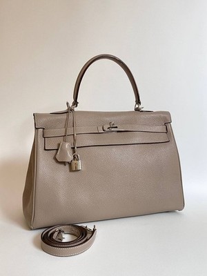 Vintage Hermes Togo Kelly 35 Retourne 2010 Leather Bag
