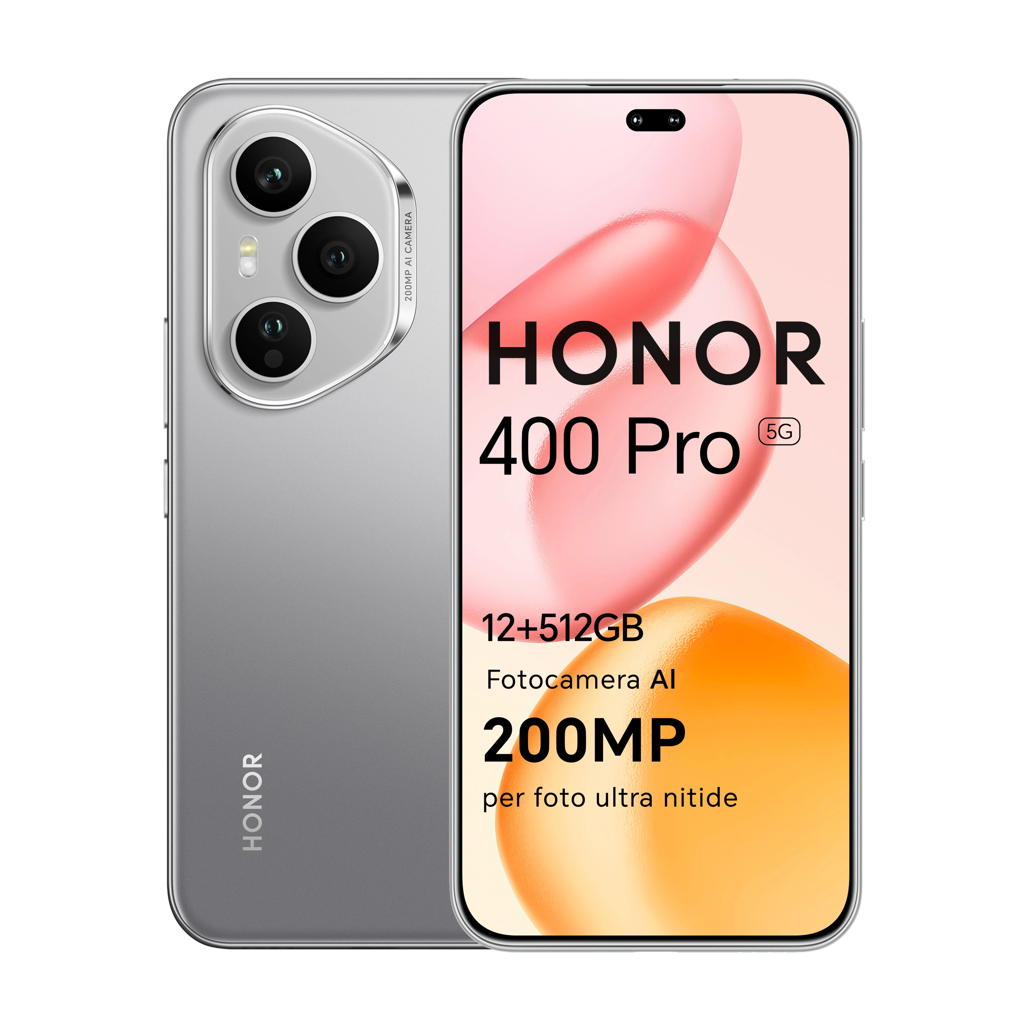 Smartphone HONOR 400 Pro 5G, 12 Go de RAM, 512 Go de ROM, appareil photo IA ultra-clair 200 MP, écran AMOLED 6,7 pouces, téléphone mobile avec protection oculaire, Snapdragon 8 Gen 3, double SIM NFC, 