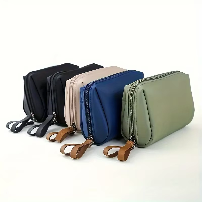 1PC New Women Small Solid Color Korean Style Portable Makeup Toiletry Bag Travel Cosmetic Pouch Storage Organizer For Daily Use - AliExpress 1524