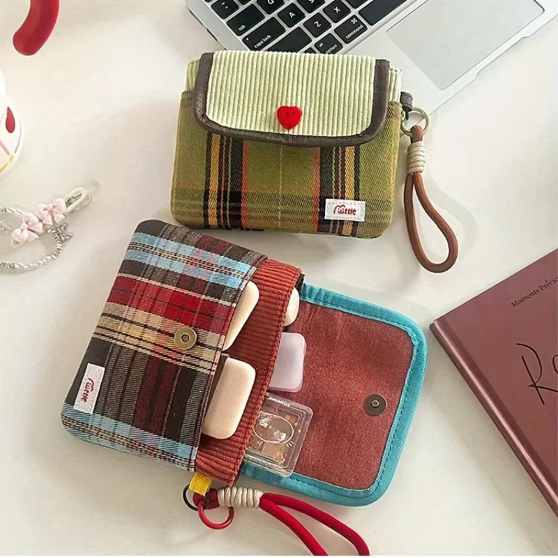 Data Cables Organizer Sanitary Pads Bag Large Capacity Contrast Color Cosmetic Bag Multipurpose Napkin Pouch Storage Bag Makeup - AliExpress 1524