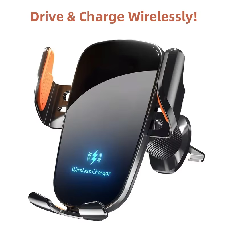 UYUXIO  Wireless Car Charger Air Vent Fast Charging Phone Holder in Car for iPhone 16 Pro Max 15 14 12 13 Samsung Android Phones - AliExpress 202192403