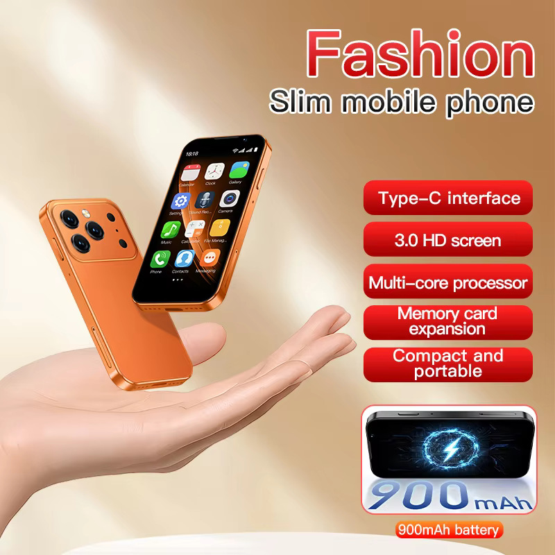 SOYES XS18 Pro Mini Smartphone 3.0" Screen 2GB RAM 16GB ROM Dual SIM Standby Dual Camera Android 9.0 Small Mobile Phone