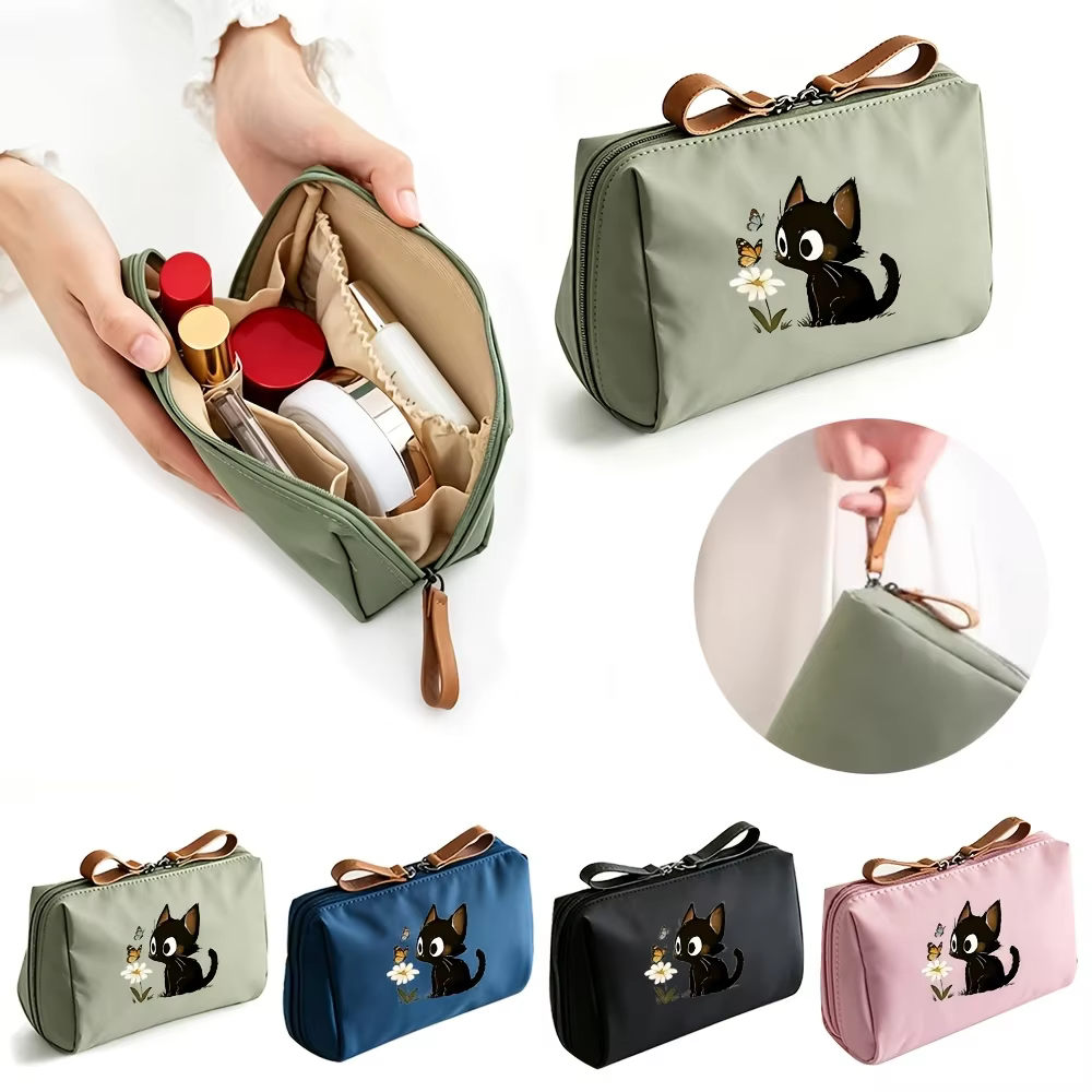2026 Cute cat Small Solid Color Portable Makeup Bag, Travel Cosmetic Pouch, Storage Organizer For Daily Use woman bag - AliExpress 1524