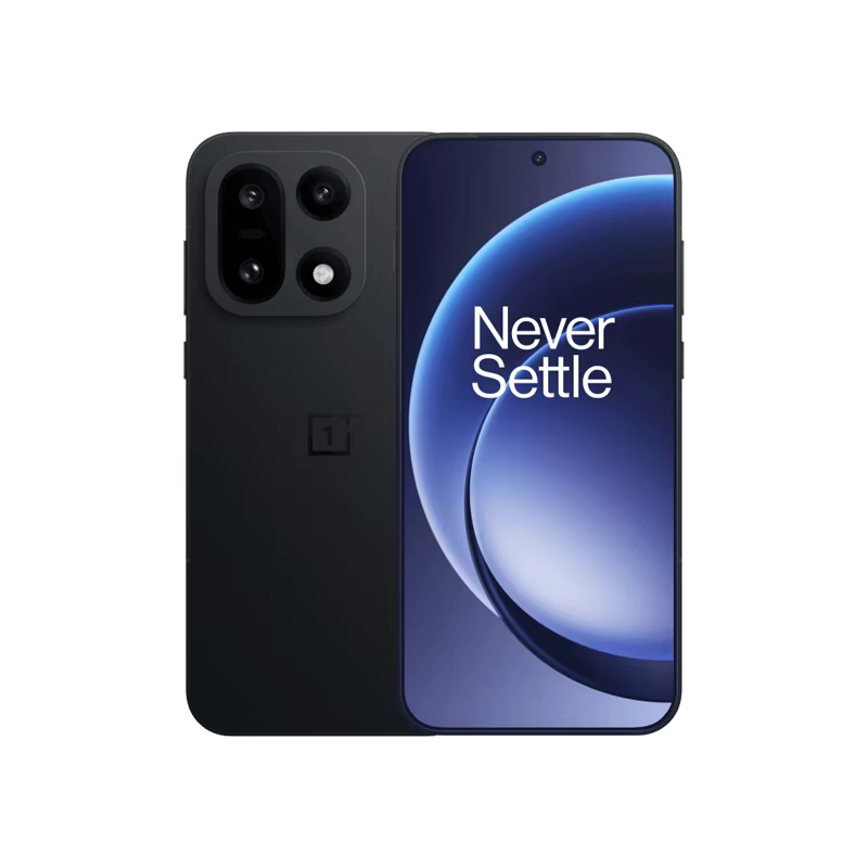 Smartphone OnePlus 15 5G (version internationale) : processeur Snapdragon 8 Elite Gen 5, écran 165 Hz, batterie 7 300 mAh, charge 120 W, eSIM, NFC, noir