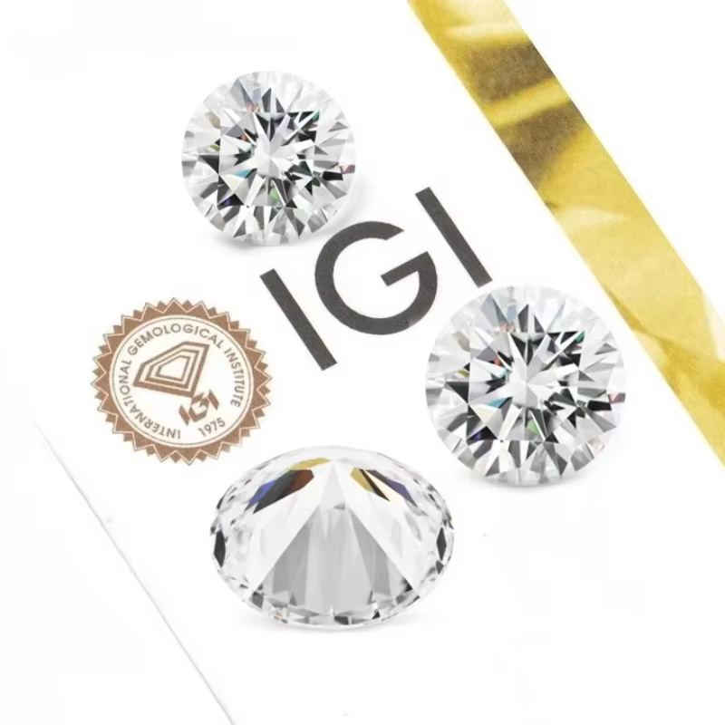 With IGI Certificates 1ct 1.5ct 2ct 2.5ct 3ct 5ct Lab Grown Diamonds CVD HPHT Laboratory Lab Created Diamond Wholesales