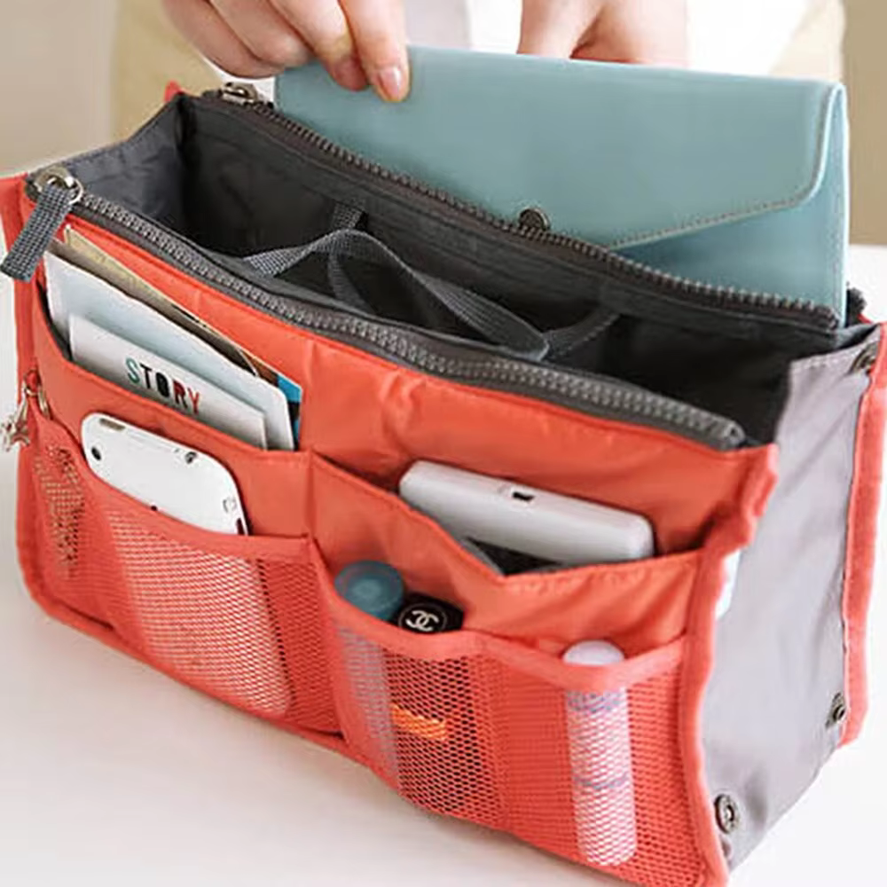 Multi Functional Large Capacity Makeup Bag Portable Double Zipper Toiletries Travel Storage Bag Mommy Bag Multi Pocket Cosmetic - AliExpress 1524